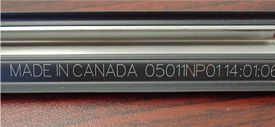 Laser engraving of rubber trim by Toronto supplier of laser engraving machines and services at competitive prices for businesses in Canada and the U.S.