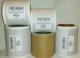 Stencil paper rolls for electrolytic marking system equipment marking systems